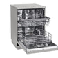 LG DFB532FP 14 Place Setting Freestanding Dishwasher with TrueSteam™, QuadWash™, Inverter Direct Drive & LG ThinQ (Silver, Made for Indian Utensils)