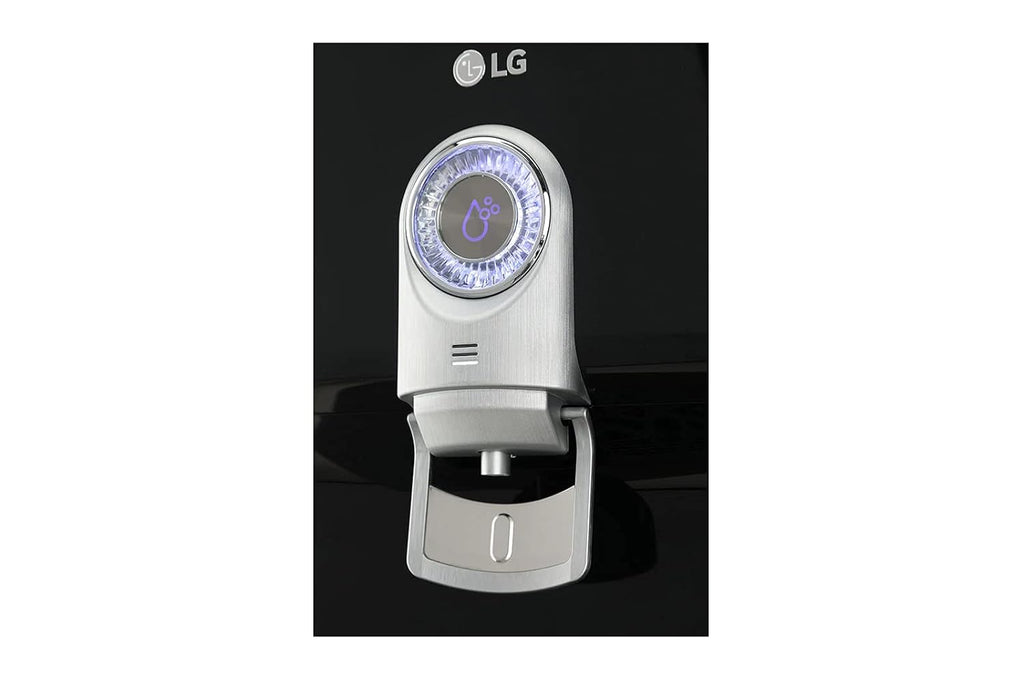 LG WW184EPB 8L RO+UV+UF+Mineral Booster Water Purifier with Stainless Steel Tank, Smart Display, Wall Mount & Countertop Installation (Black)