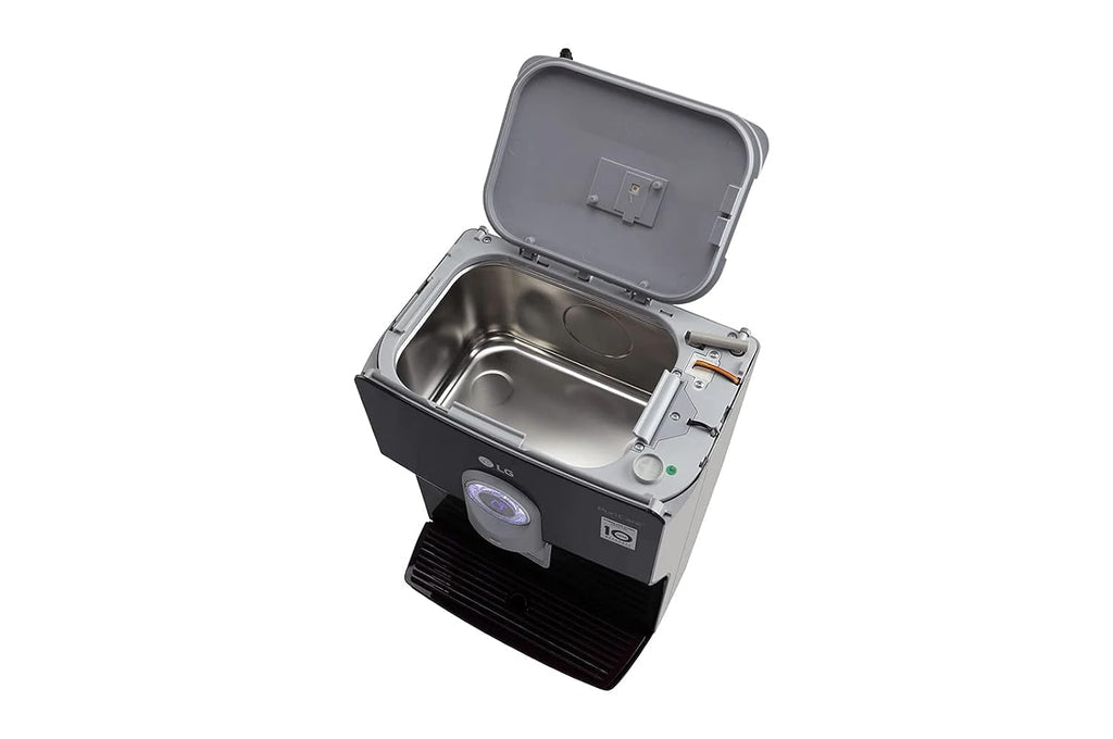 LG WW184EPB 8L RO+UV+UF+Mineral Booster Water Purifier with Stainless Steel Tank, Smart Display, Wall Mount & Countertop Installation (Black)