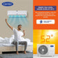 Carrier Durawhite Exi CAI24DH3R32F0 2 Ton 3 Star Inverter Split AC | 6-in-1 Convertible Cooling | Copper Condenser | PM2.5 Filter | Auto Clean | White