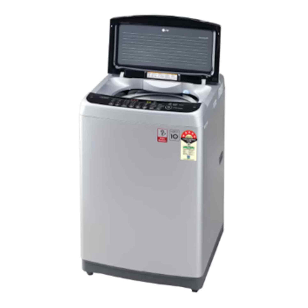 LG T70AJSF1Z 7 Kg 5 Star Inverter Fully Automatic Top Load Washing Machine with TurboDrum & Jet Spray+ (Middle Free Silver)
