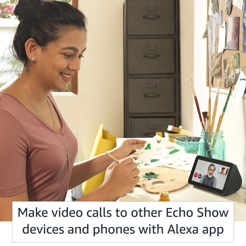 All new Echo Show 5 (2nd Gen) - Smart speaker with 5.5" screen, crisp sound and Alexa (Black)
