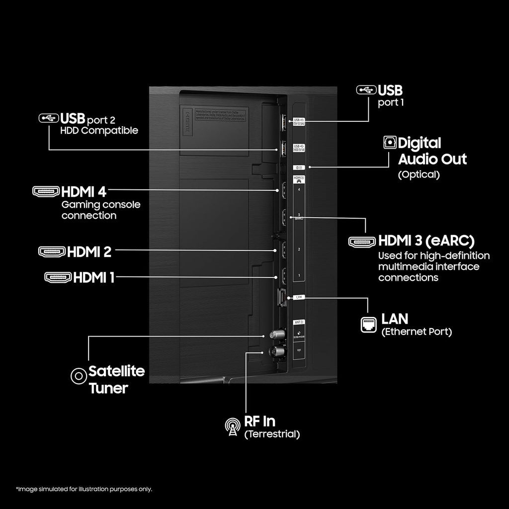 Samsung QA65S90FAELXL 65 Inch 4K OLED Smart TV | 144Hz Refresh Rate | Dolby Atmos | AI Gen3 Processor – Graphite Black