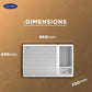 Carrier 19K ESTRELLA FXI (CIW19EC5R35F0) 1.5Ton 5 Star Window Inverter AC (Copper, Dust Filter & Turbo Mode, White)