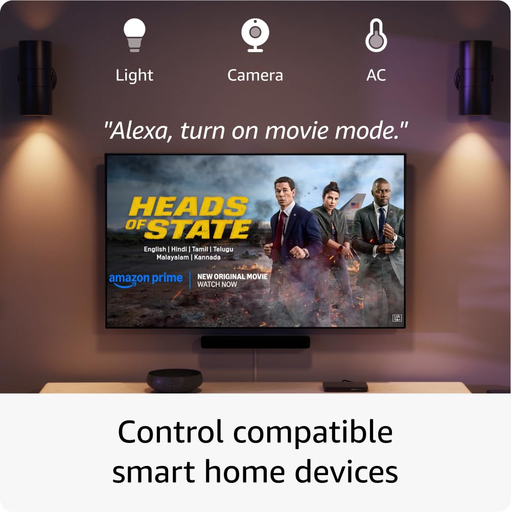 Amazon Fire TV Stick 4K | Alexa Voice Search, Cinematic 4K streaming with HDR10+, Wi-Fi 6, Dolby Vision/Atmos (newest model)