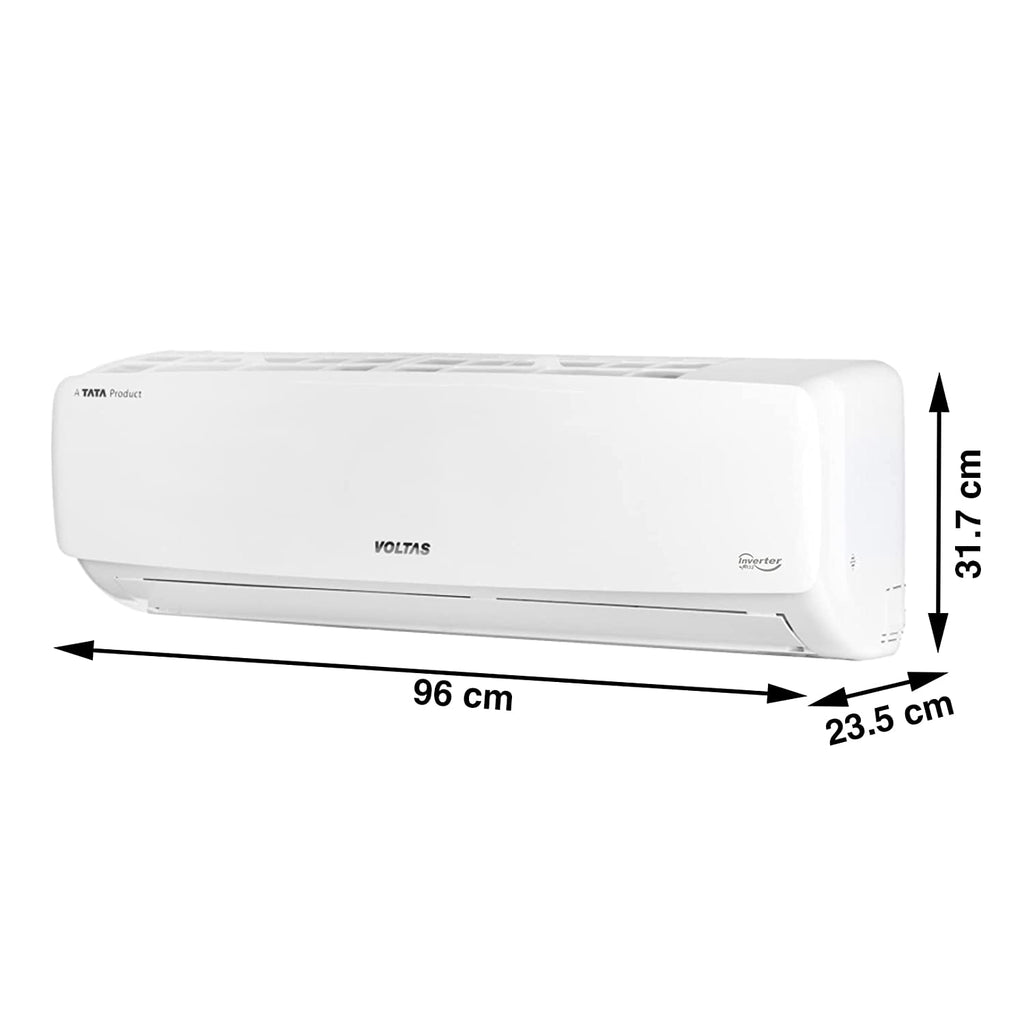 Voltas 243V Vectra Elegant 2 Ton 3 Star Inverter Split AC (Adjustable Cooling, Copper Condenser, R-32, White) – Turbo Mode