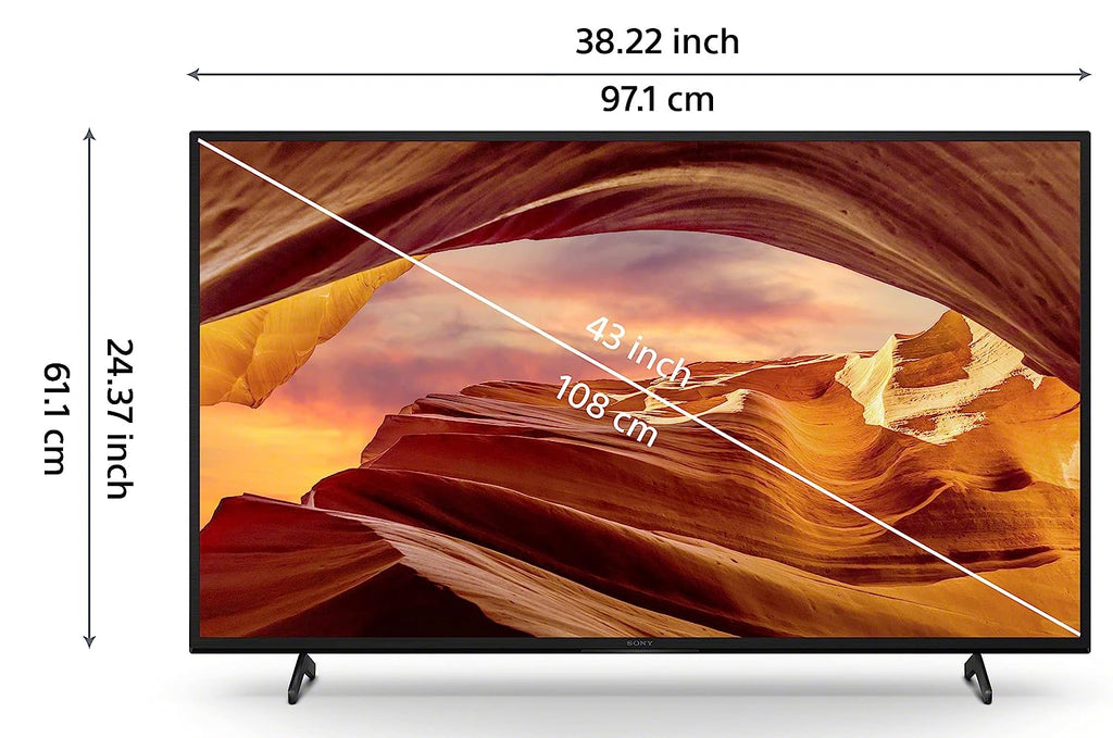 Sony Bravia KD-43X75L 43 Inch 4K Ultra HD Smart LED Google TV – X1 4K Processor, Dolby Audio, HDR