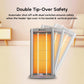 Havells Comodito 900 Watt Room Heater | Safety Grill, 120 Minute Sleep Timer Control knob | Rust Free Stainless Steal Reflector, Carbon Fiber Rods, Power Off & Heat Setting | (Pack of 1, Grey) GHRGHCHE090