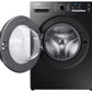 Samsung WW80TA046AB1TL 8 kg, Hygiene Steam with Inbuilt Heater, Digital Inverter, Fully-Automatic Front Load Washing Machine ( Black)