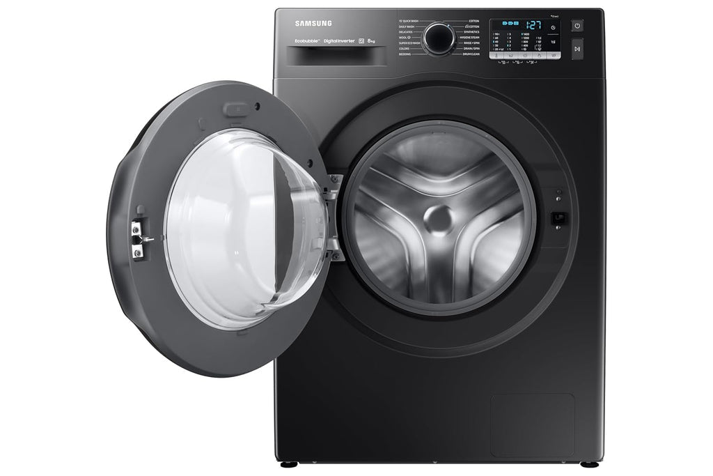 Samsung WW80TA046AB1TL 8 kg, Hygiene Steam with Inbuilt Heater, Digital Inverter, Fully-Automatic Front Load Washing Machine ( Black)