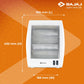 Bajaj RHX-2 800-Watt Room Heater with Dual Heat Settings, Tip-Over Protection & ISI Certification – White | Noiseless Convection Heating | 2-Year Warranty