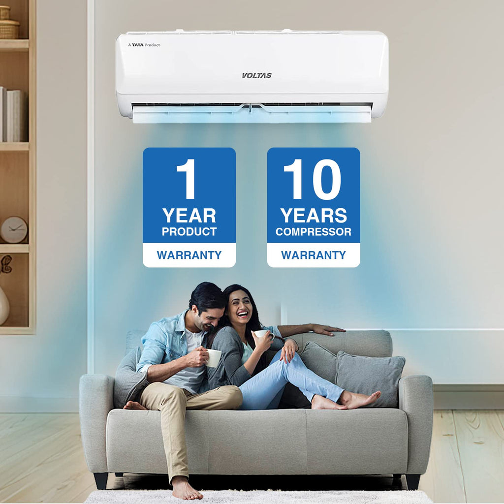 Voltas 185V Vertis Emerald 1.5 Ton 5 Star Inverter Split AC(Copper, 5-in-1 Adjustable Mode, Anti-dust Filter, White)