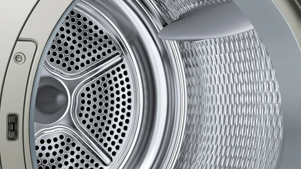 Bosch WQG24108IN Series 4 9 Kg Heat Pump Tumble Dryer (Silver Inox) with A++ Energy Rating, AutoDry Sensor, Anti-Vibration Design & Fabric Care Programs