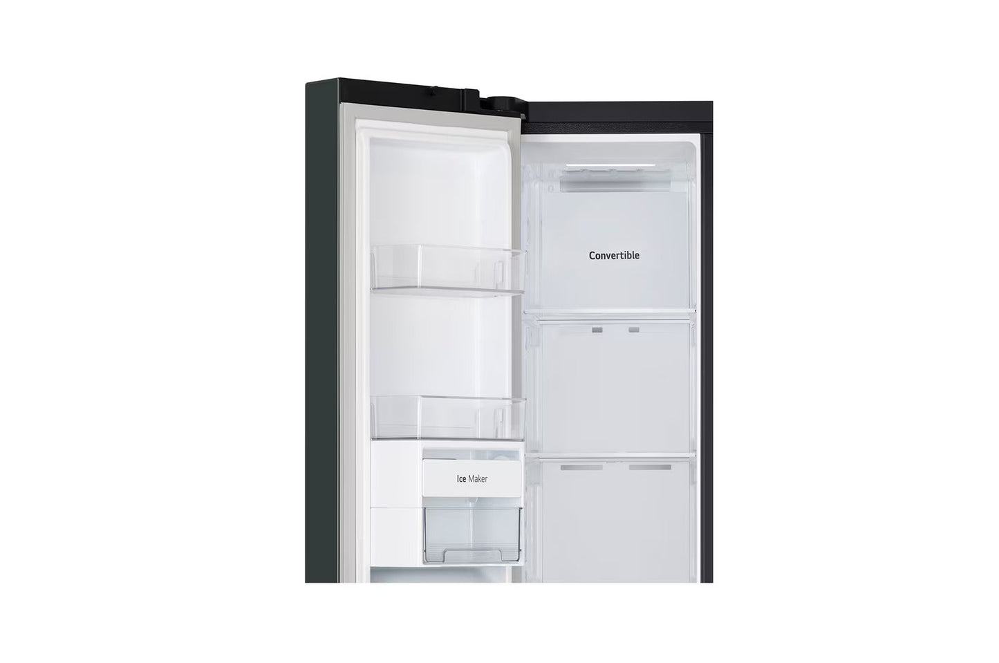 LG GL-B257EET3 650L Side-By-Side Refrigerator with Door Cooling+™, WiFi Convertible, Smart Diagnosis