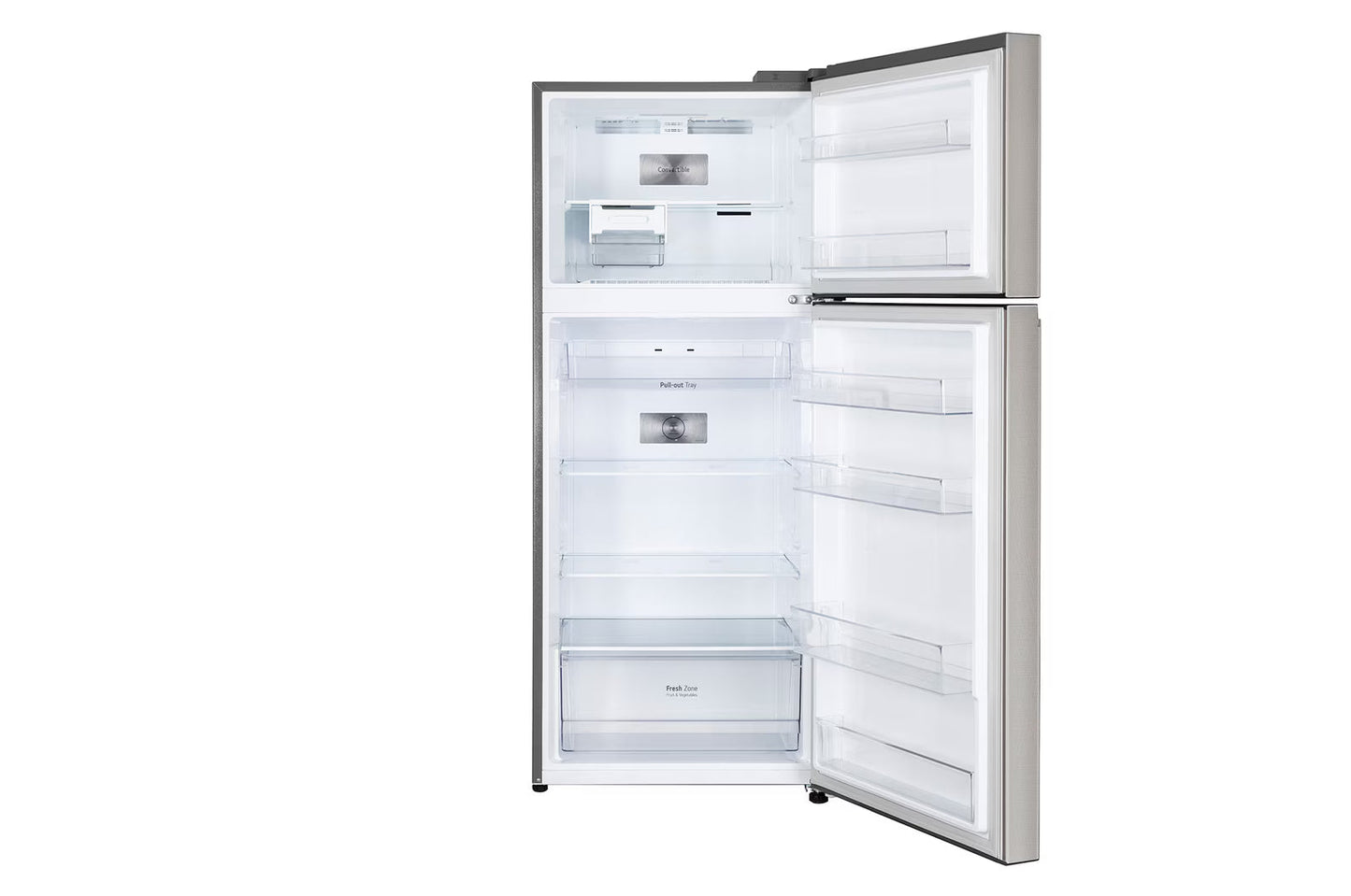 LG GL-S342SUSY 322L Double Door Refrigerator, Smart Inverter Compressor, Convertible Multi Air Flow , Urban Steel, 2 Star