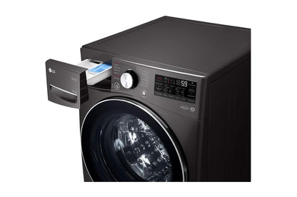LG FHD1508STB Front Load Washer-Dryer with AI Direct Drive, Turbowash, Steam and ThinQ (15/8 kg, Black VCM)
