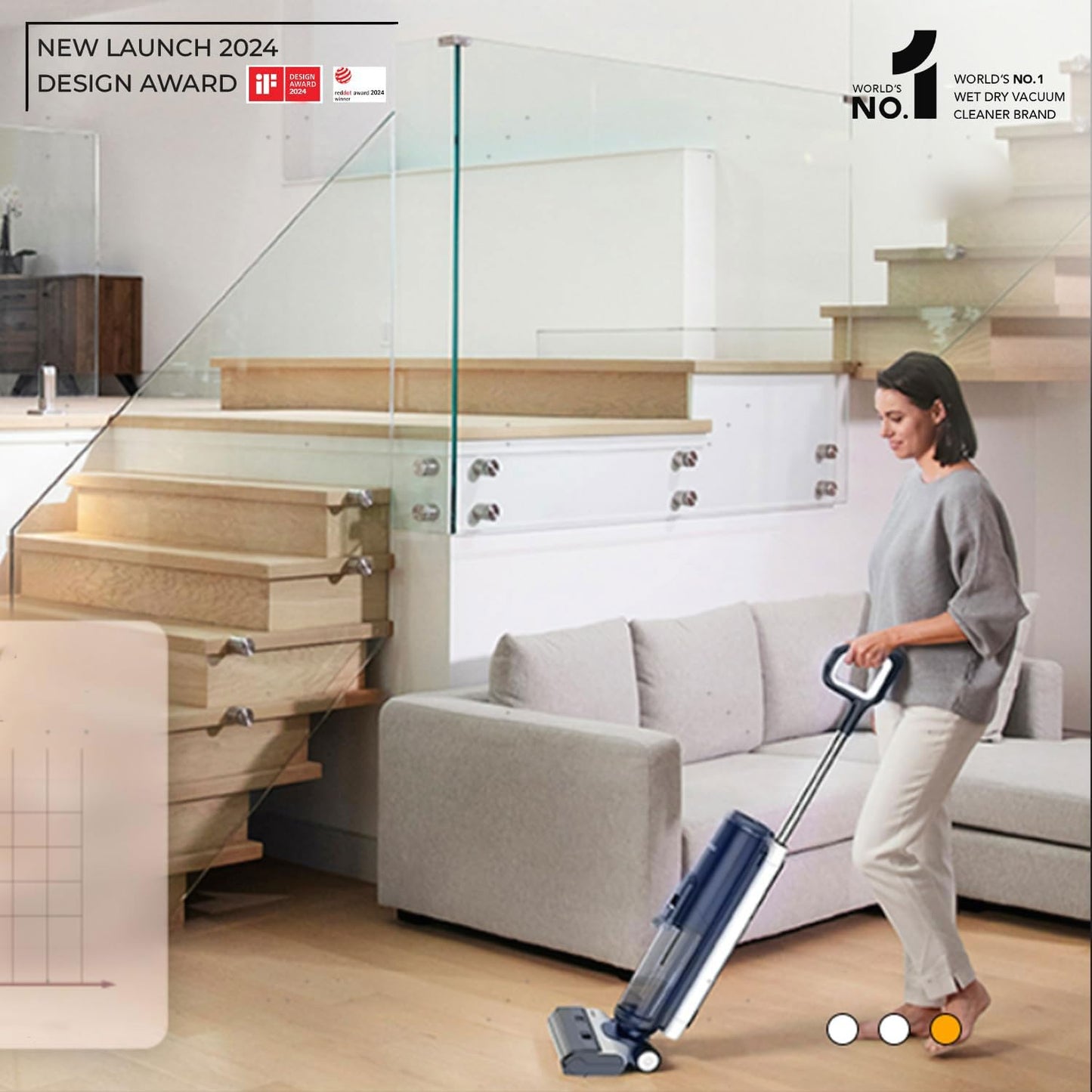 Tineco Floor ONE S5 Plus Smart Cordless Wet &amp; Dry Vacuum Cleaner | iLoop Sensor | Self-Cleaning Brush | Suraj Electronics Delhi NCR