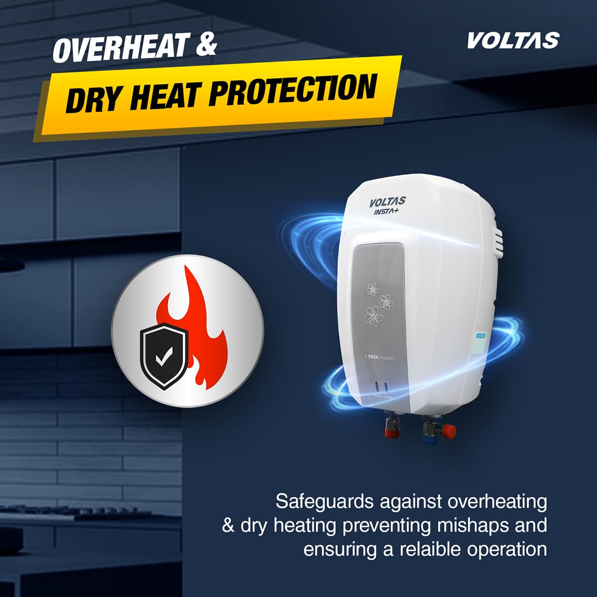 Voltas Insta+ 5L Instant Water Heater | 5-Star | 3000W Copper Element | 6-Level Safety | Suraj Electronics Delhi NCR
