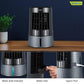 Symphony Duet Mini Portable Tabletop Air Cooler for Home and Office with Whisper Quiet Operation and Touch Control(Grey)