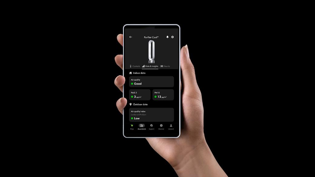 Dyson Air Purifier Cool PC1  ( TP-11 ) | Removes 99.95% of allergens & pollutants as small as PM 0.1 Auto, Sleep and Night modes | Control via remote, App, compatible voice assistants White/Silver | 2 Year Warranty White / Silver