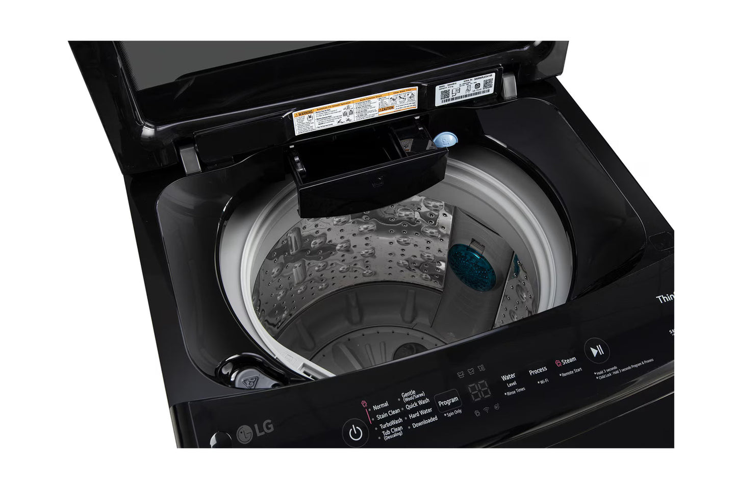 LG T90V4OB1S 9 Kg Smart Inverter Top Load Washing Machine | In-Built Heater | Wi-Fi | Onyx Black | Suraj Electronics Delhi NCR