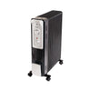 Glen HA7015 Oil Filled Radiator Room Heater 2500W with Turbo Ceramic Fan 400W Black  - 11 Fin