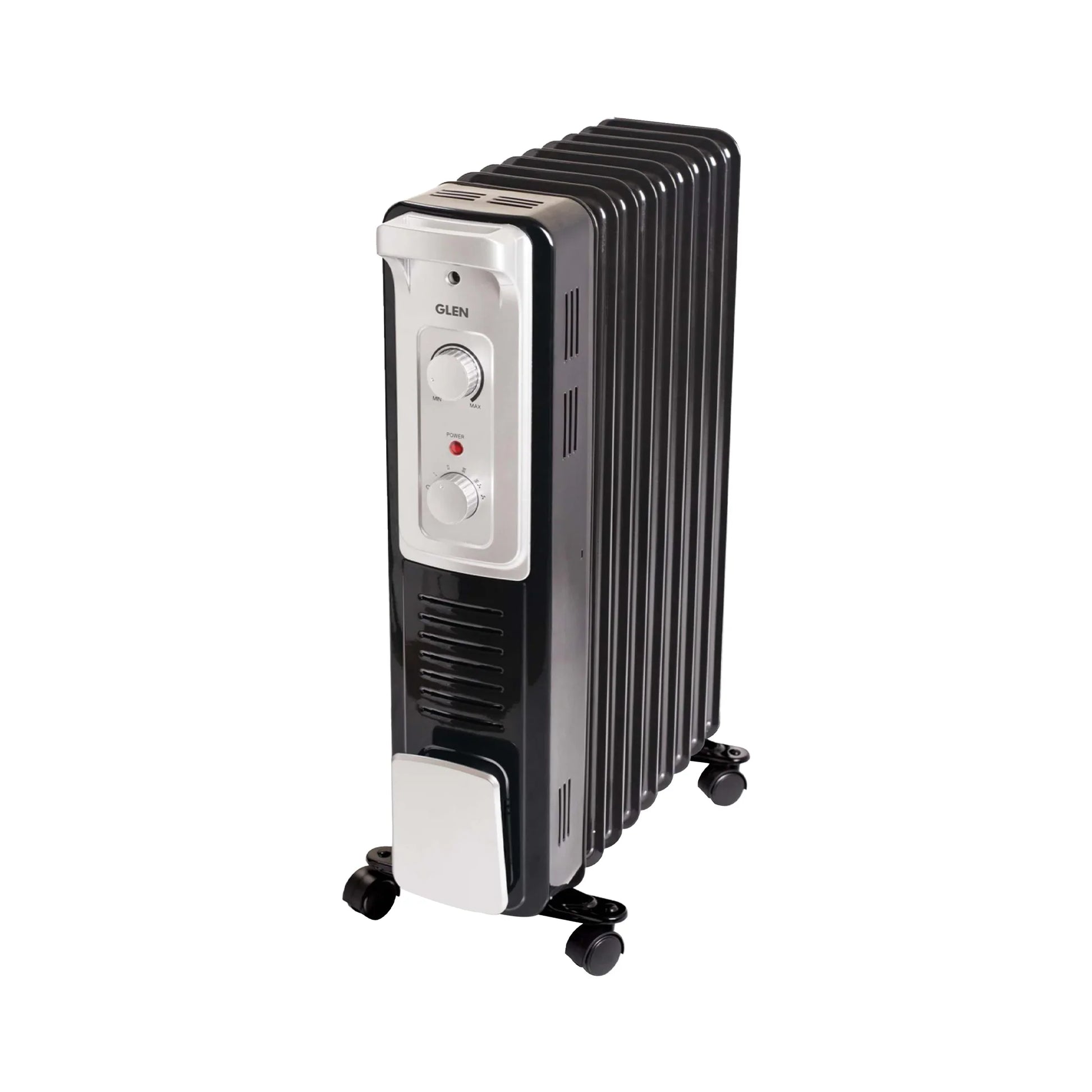 Glen HA7015OR9 Oil Filled Radiator Room Heater 2000W with Turbo Ceramic Fan400W Black  - 9 Fin