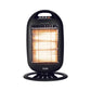 Glen HA7017 HL BL Electric Halogen Room Heater with 3 Heat Settings Grey/Black