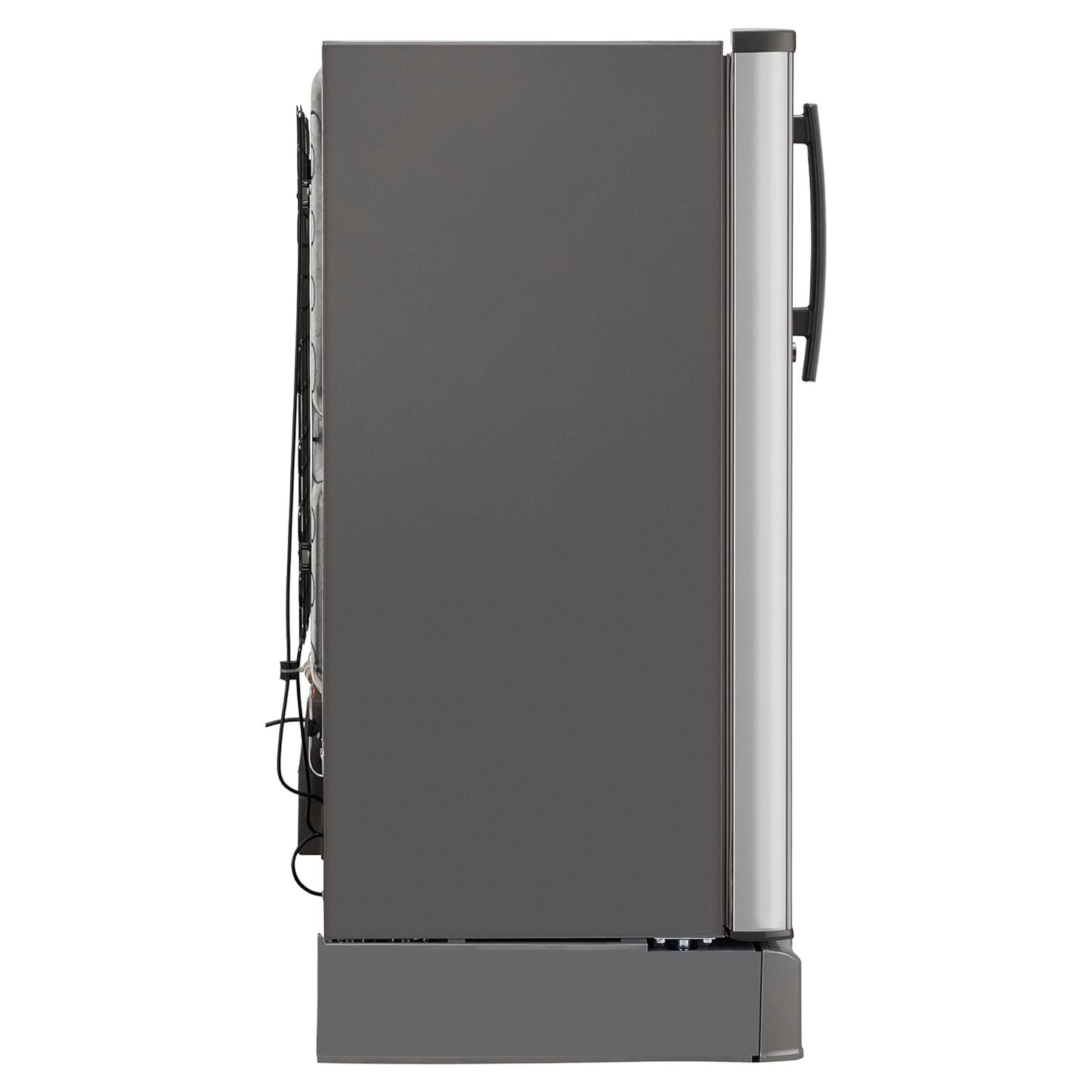 LG GL-D199OPZD 185 L Direct Cool Single Door 3 Star Refrigerator with Base Drawer with Fast Ice Making  (Shiny Steel)