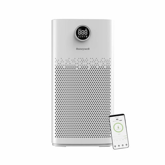 Honeywell Air Touch P2 Air Purifier with H13 HEPA Filter, UV LED, Wi-Fi, 550 CADR – Covers Up to 853 Sq. Ft, White