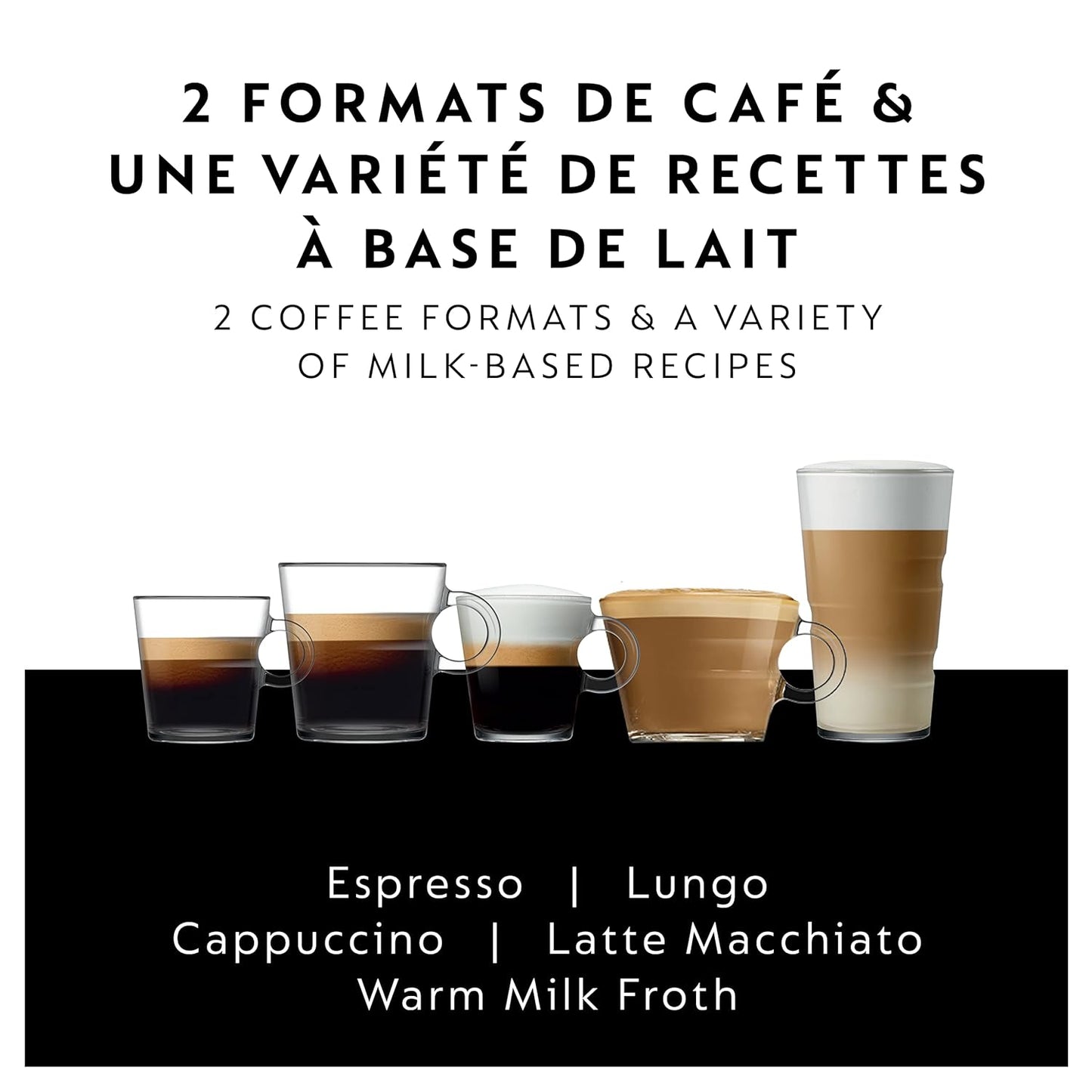 Nespresso Gran Lattissima EN640.W Coffee and Espresso Machine by DeLonghi with Aeroccino, 9 Different Recipe, Rapid Heating, Automatic Shut off, Feather Touch Buttons, White (220 Volts)