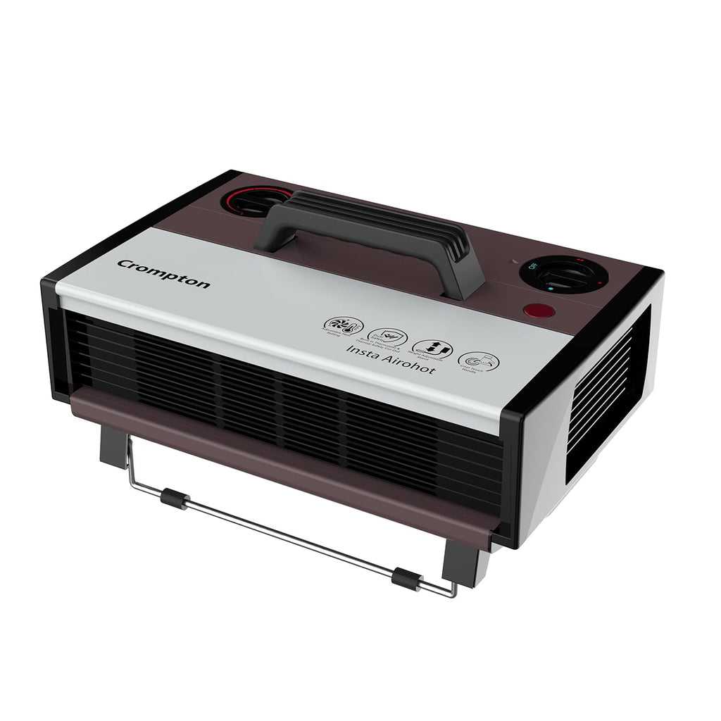 Crompton Insta Airohot 2000W Heat Convector Room Heater with Adjustable Thermostat, Overheat Protection & ISI Certification – Maroon