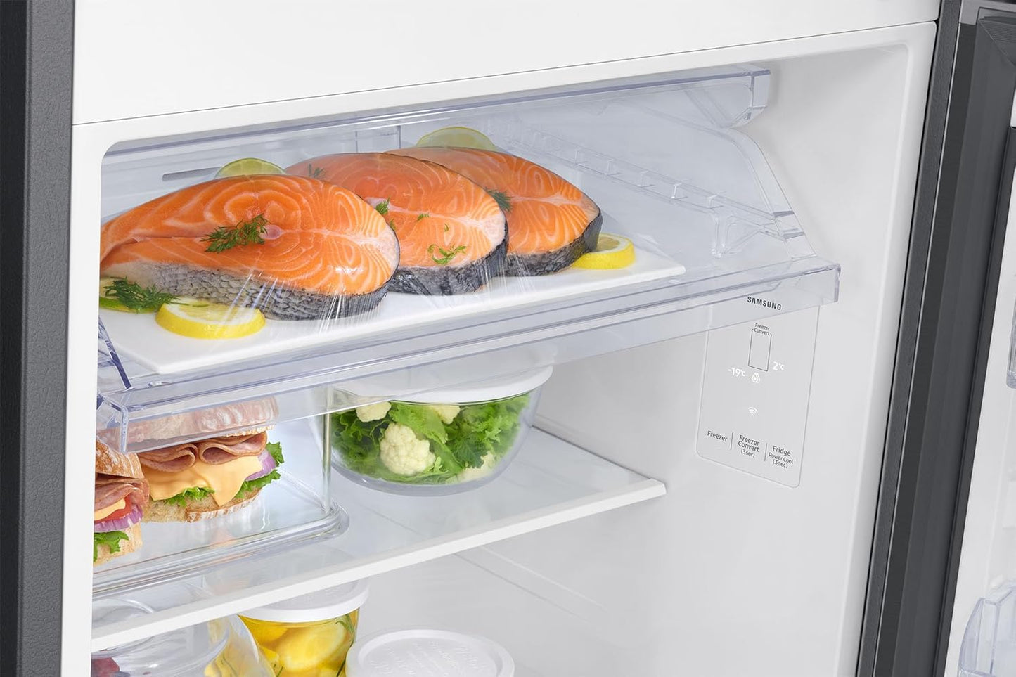 Samsung RT38DG5A4DB1HL 350 L, 3 Star, Convertible 5-in-1, Digital Inverter, Frost Free Double Door, WiFi Enabled Bespoke AI Refrigerator ( Black Matte, Black)
