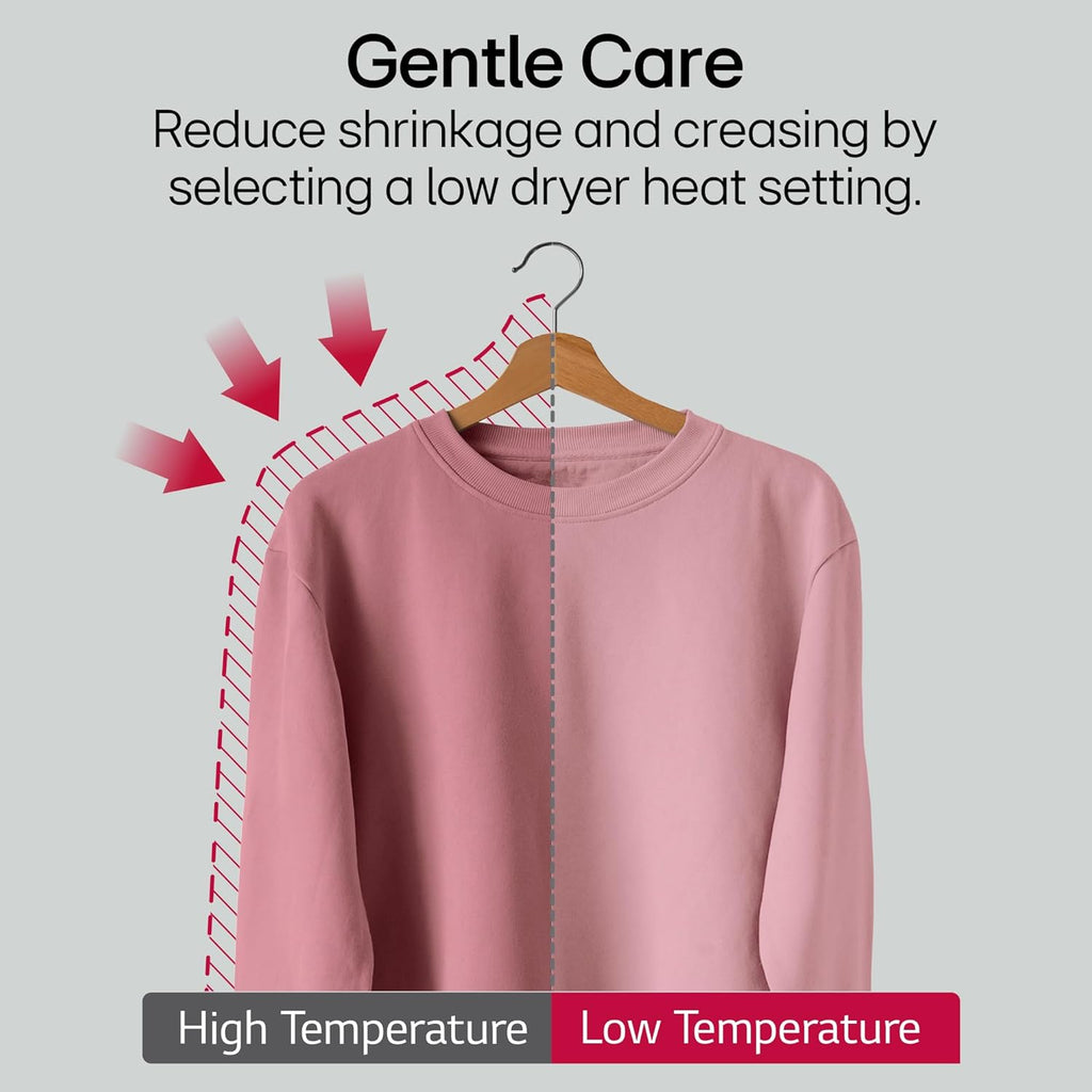 LG DHV09SAM 9 Kg, Wi-Fi, Dual Inverter Heat Pump, Eco-Hybrid Technology Fully Automatic Front Load Dryer ( Double Layer Air Filter, Allergy Care, Auto Cleaning Condenser, Middle Black)