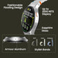 Samsung Galaxy Watch 7 (44mm, Silver, BT) with 3nm Processor | Dual GPS | Sapphire Glass & Armour Aluminum | 5ATM & IP68 | HR, SpO2, BP & ECG Monitor