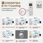 LG US-Q12CNXE 1 Ton 3 Star 2025 Model AI DUAL Inverter Split AC (6-in-1 Convertible Cooling, Anti-Virus Filter, White)
