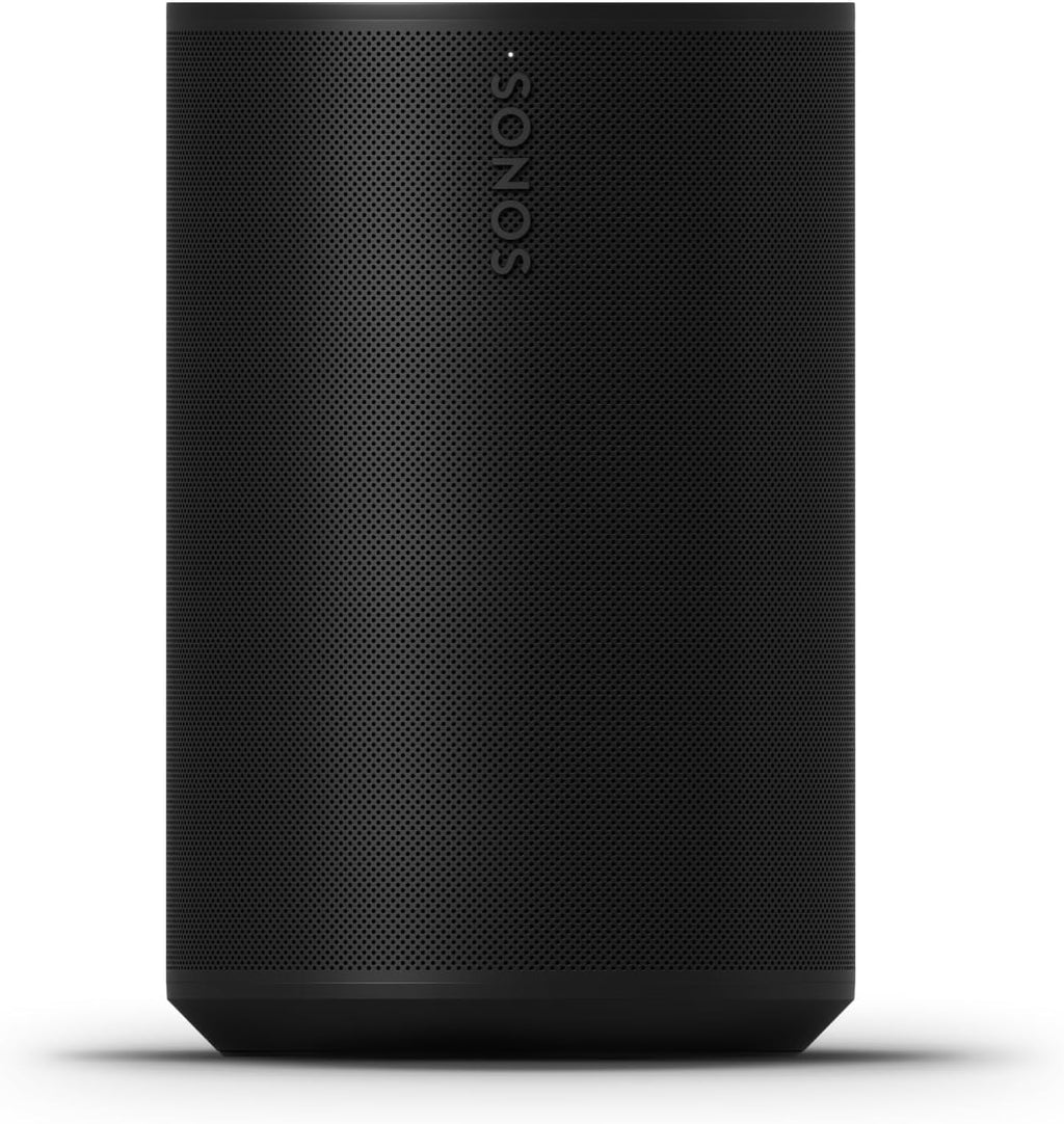 Sonos Era 100 Smart Speaker – Wi-Fi & Bluetooth, Dual Tweeter Stereo, Deep Bass, Trueplay Tuning | Black | 24-Hour Delivery in Delhi NCR