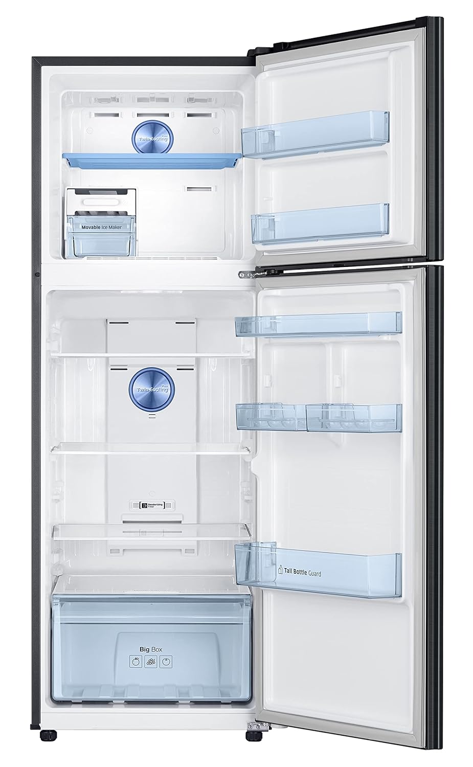 Samsung RT37C4522B1/HL 322L 2 Star Inverter Frost-Free Convertible 5 In 1 Double Door Refrigerator Appliance (Black Doi )