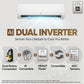 LG US-Q12CNXE 1 Ton 3 Star 2025 Model AI DUAL Inverter Split AC (6-in-1 Convertible Cooling, Anti-Virus Filter, White)