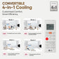 LG UW-Q18WUZA 1.5 Ton 5 Star AI Convertible 4-in-1 Dual Inverter Window AC (HD Filter, Fast Cooling, Ocean Black Protection, R32,White)