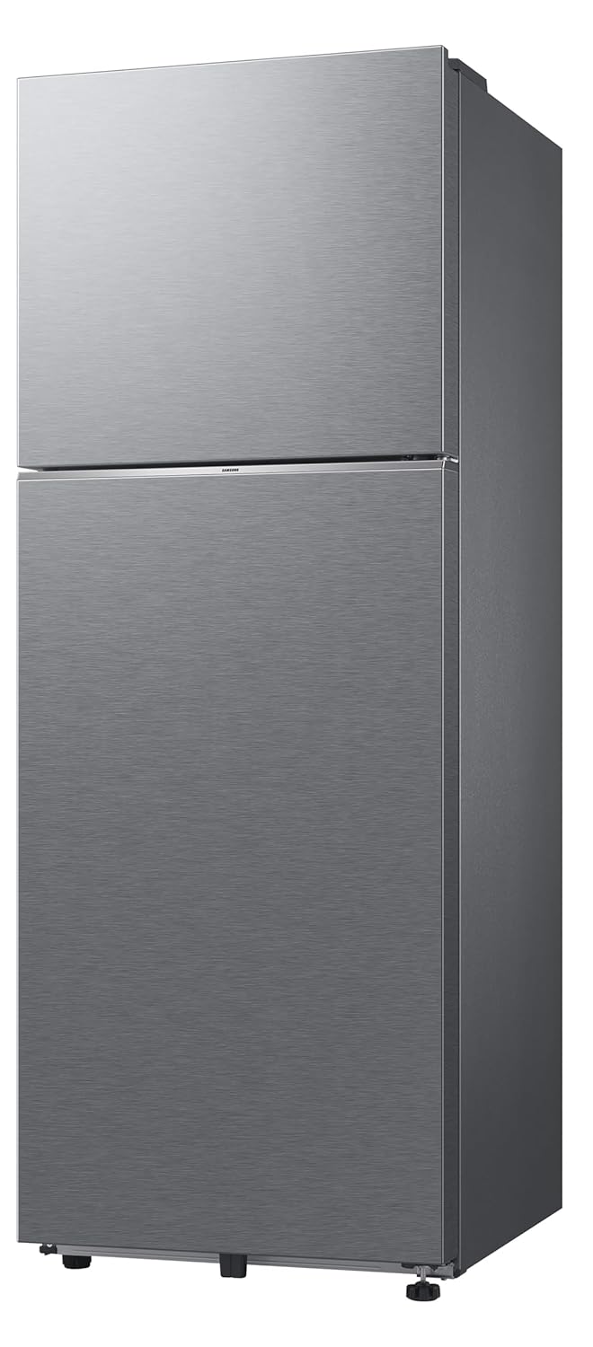 Samsung RT34DG5A4DSLHL 330 L, 3 Star, Convertible 5-in-1, Digital Inverter, Frost Free Double Door, WiFi Enabled Bespoke AI Refrigerator ( Real Steel, Silver)