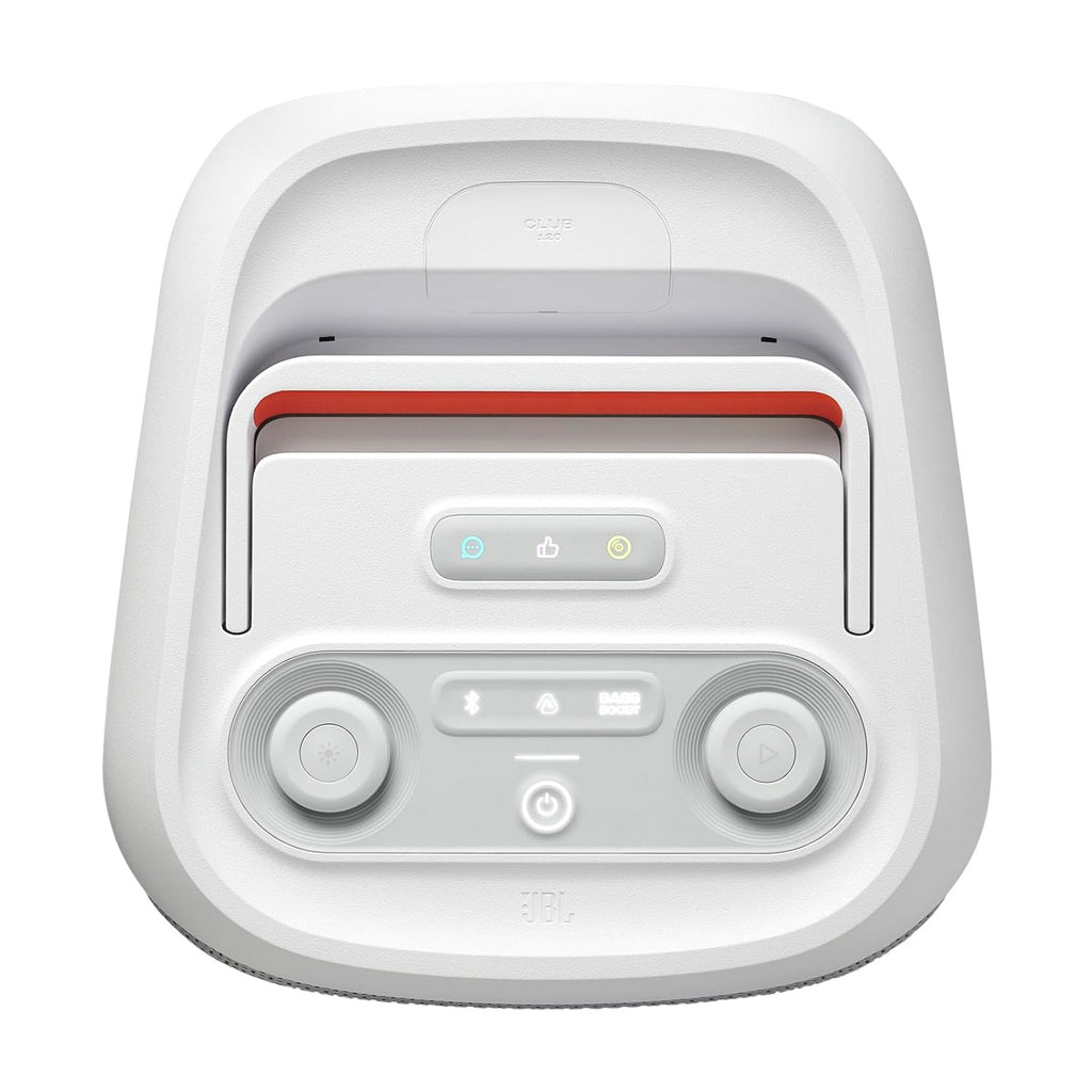 JBL Partybox 120 (White Color ) Wireless Bluetooth 160W Party Speaker, AI Sound Boost, Futuristic Light Show, Upto 12Hrs Playtime