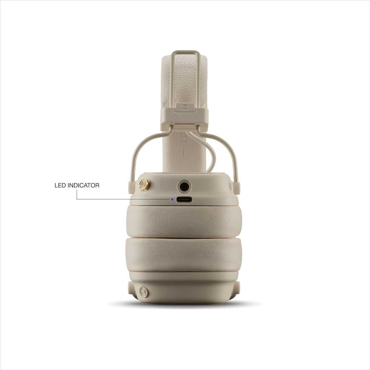 Marshall Major V Wireless On-Ear Headphones (Cream) | 100+ Hours Battery, Bluetooth, Fast Charging – Buy Online at Suraj Electronics