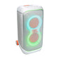 JBL Partybox 320 (White) 240W Portable Bluetooth Party Speaker | AI Sound Boost | Futuristic Light Show | 18H Battery | Mic & Guitar Input