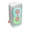 JBL Partybox 320 (White) 240W Portable Bluetooth Party Speaker | AI Sound Boost | Futuristic Light Show | 18H Battery | Mic & Guitar Input