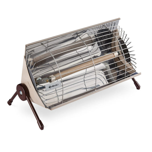 Bajaj Minor Radiant Room Heater 1000W PedestalHeater For Winter|Electric Heater ForRoom|Stainless Steel Heat Reflector|Nickel Chrome
