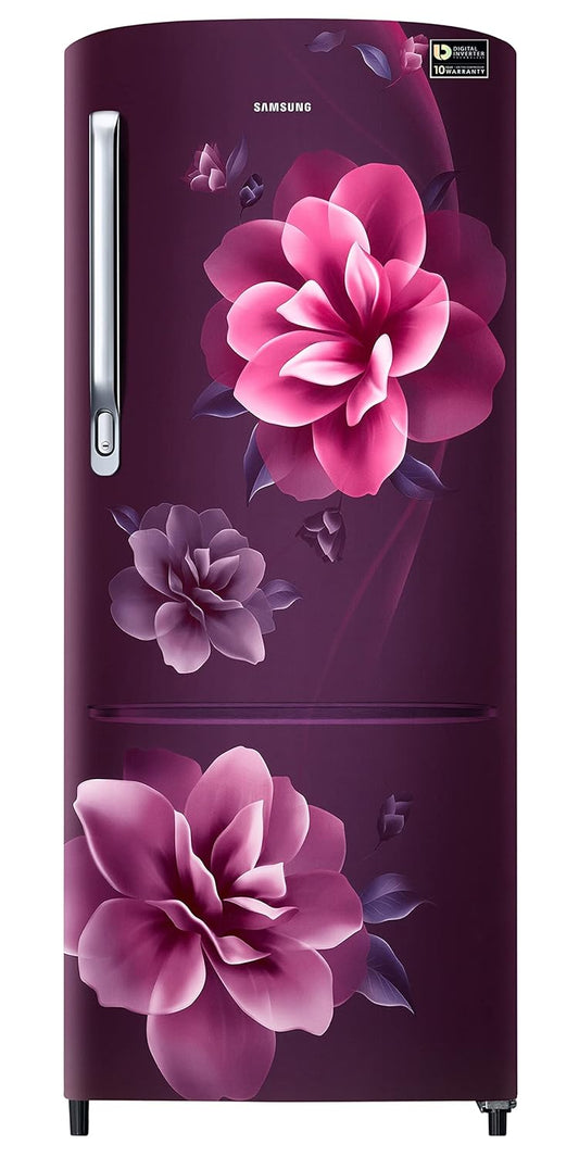 Samsung RR24C2723CR/NL 223L 3 Star Inverter Direct-Cool Single Door Refrigerator Appliance (Camellia Purple)