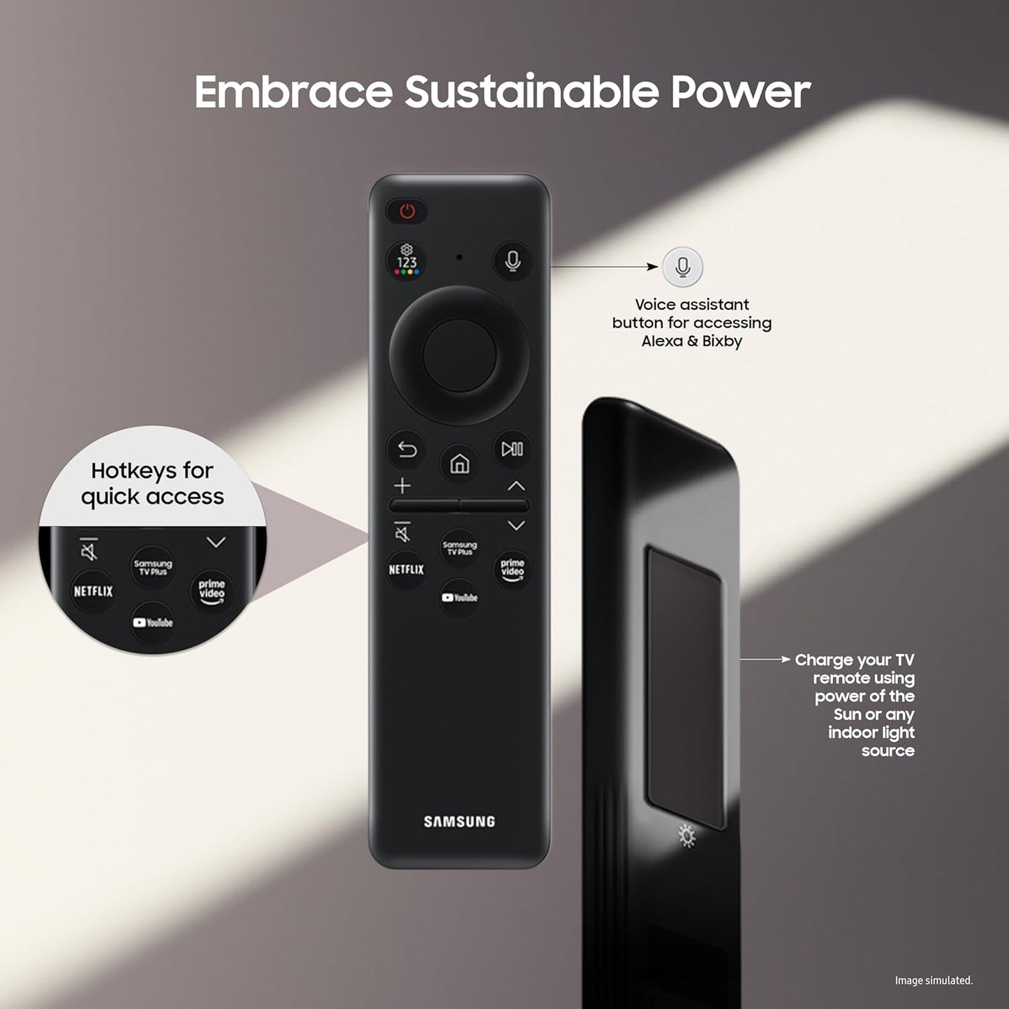 Samsung 65 Inch QLED 4K Smart TV QA65Q8FAAULXL | Q4 AI Processor | Quantum HDR+ | AirSlim Design | SolarCell Remote