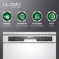 Lloyd 13 Place Settings Dishwasher (LDWF13PSE1DD) – 70°C Hot Wash, 360° Water Spray, Extra Dry, Half Load, Freestanding | Stainless Steel, Silver