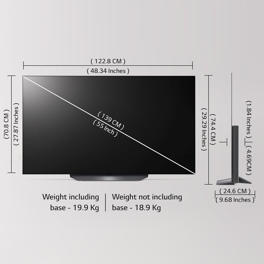 LG 55B3PSA  139 cm (55 inches) 4K Ultra HD Smart OLED TV (Black)